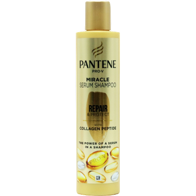 Pantene Pro-V Miracle Serum Repair & Protect Shampoo Riparatore con Peptide di Collagene - 255 ml