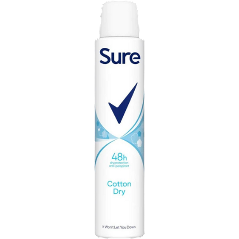 Sure Cotton Dry Spray Deodorante Anti-Traspirante - 200 ml