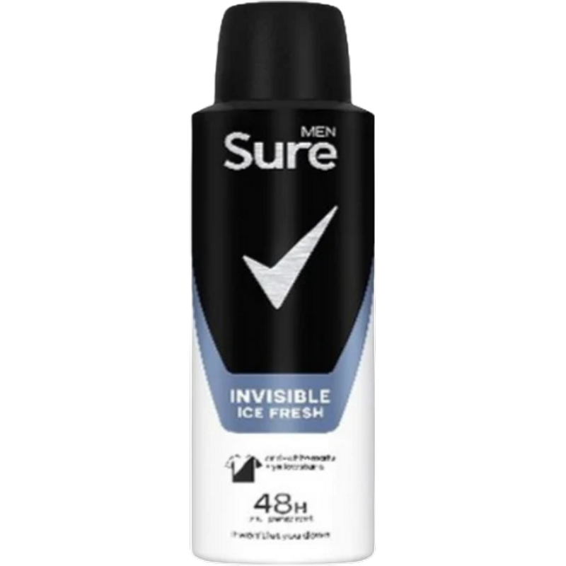 Sure Men Invisible Ice Fresh Spray Deodorante Anti-Traspirante - 150 ml