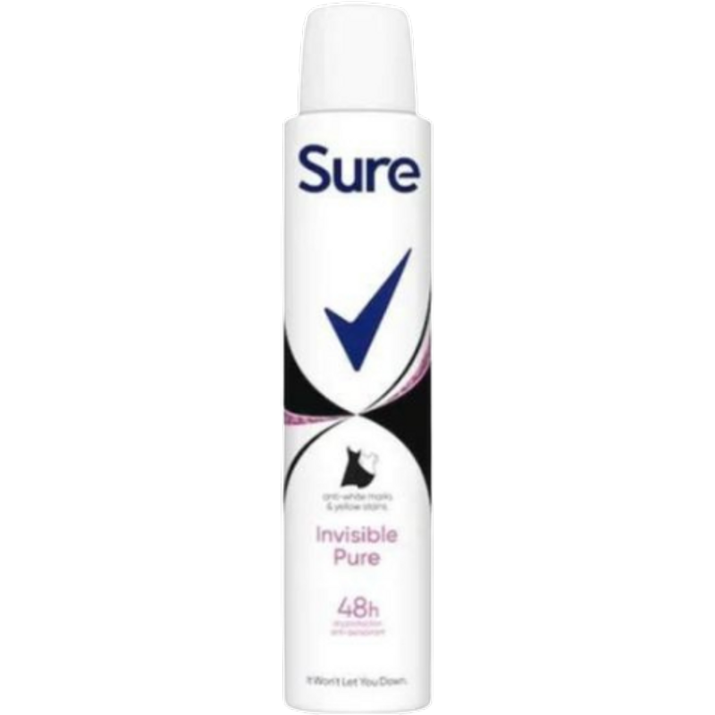 Sure Women Invisible Pure Spray Deodorante Anti-Traspirante - 200 ml