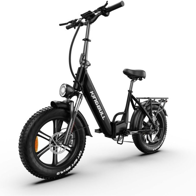 Kingbull Literider 2.0 Electric Bike 48V 13.5Ah Battery 500W Motor Recommended Top Speed 25KM/H 20x4.0 Inch Fat Tires 80-90KM Max Mileage 180KG Max Load HydraulicDisc Brakes Folding Electric Bicycle