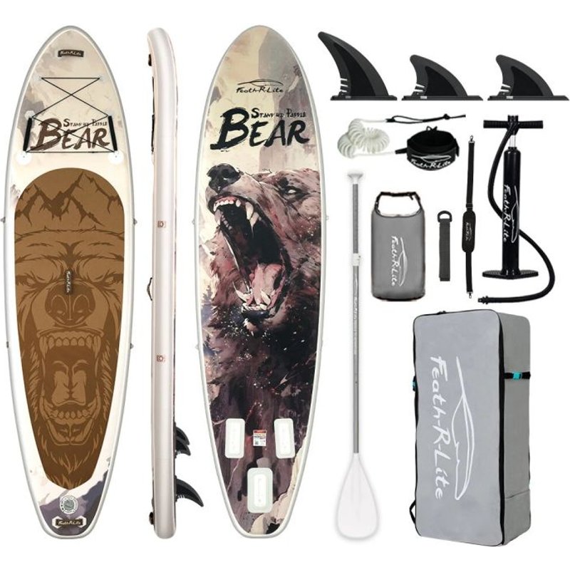 FunWater SUPFR19H 350cm Large Size Inflatable SUP Board Everything You Need Adjustable Paddle Pump Travel Backpack and Leash for All Skill Levels Adult Paddleboard