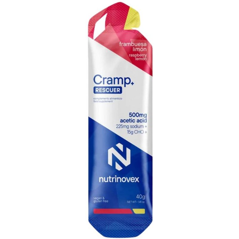 Gel énergétique Nutrinovex Cramp Rescuer Framboise Citron 15 g CHO