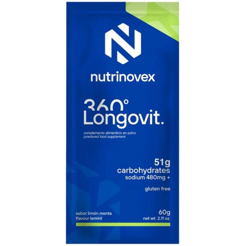 Boisson énergétique Nutrinovex Longovit 360 Citron Menthe 60 g
