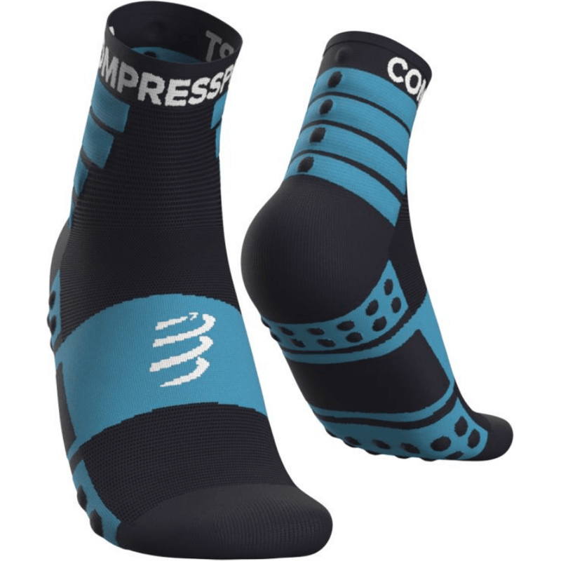 Lot de 2 chaussettes d'entraînement Compressport bleu, Taille Taille 1