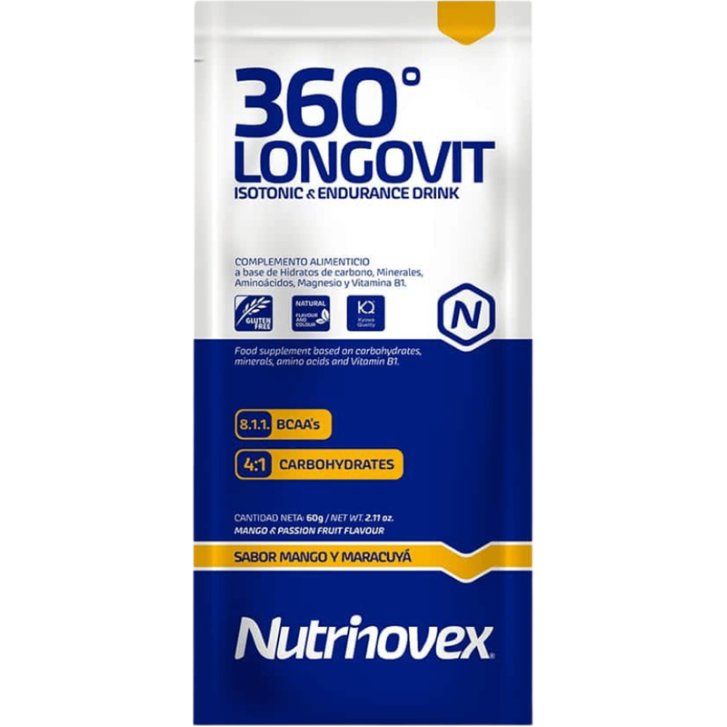 Boisson Nutrinovex Longovit 360 Saveur Mangue Fruit de la Passion