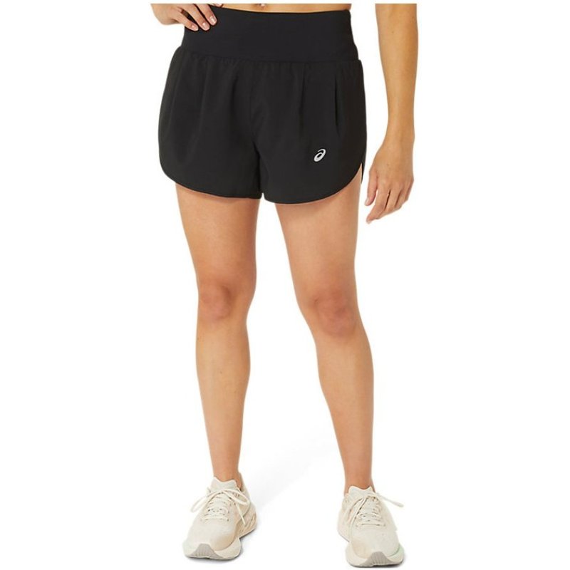 Short Asics Road 3.5In Noir pour Femme, Taille L