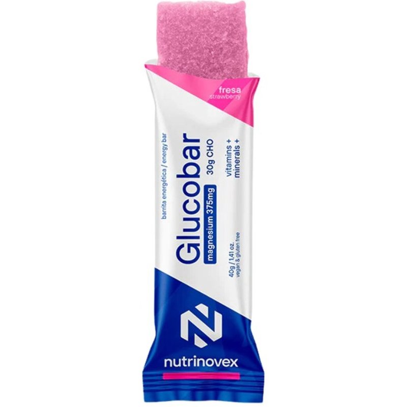 Barre énergétique Nutrinovex Glucobar Fraise 35g