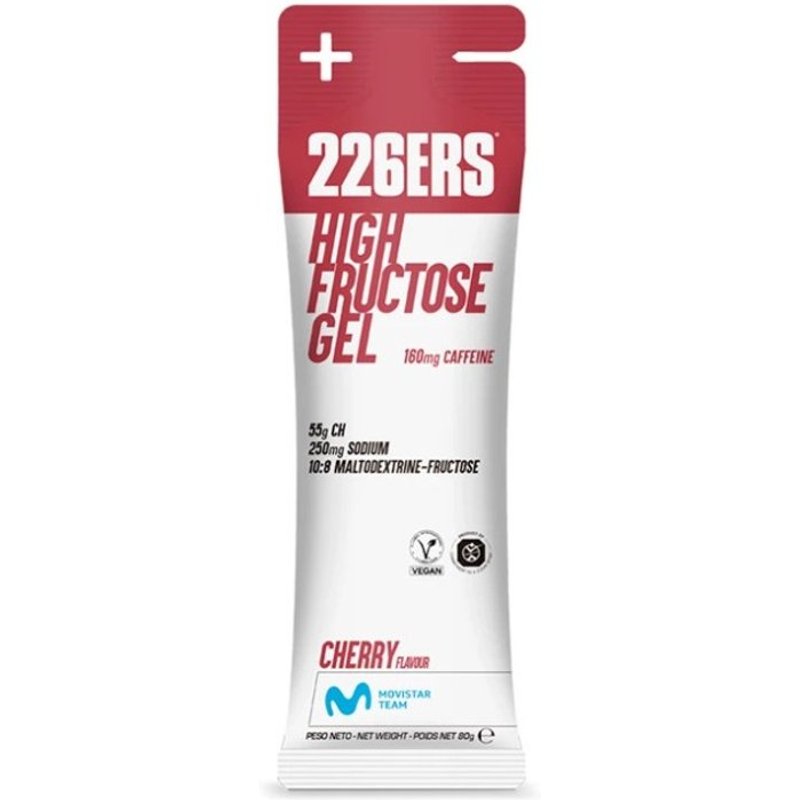 Gel Énergétique 226ers High Fructose Cherry 160mg de Caféine 80g