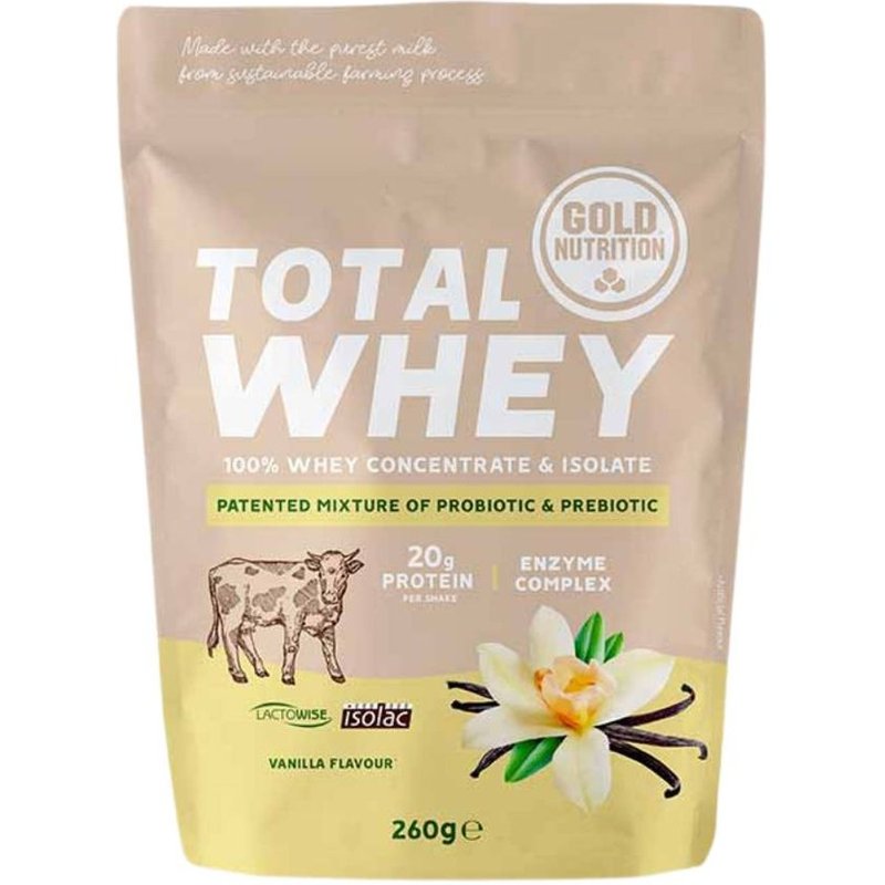 Protéine GoldNutrition Total Whey Vanille 260g