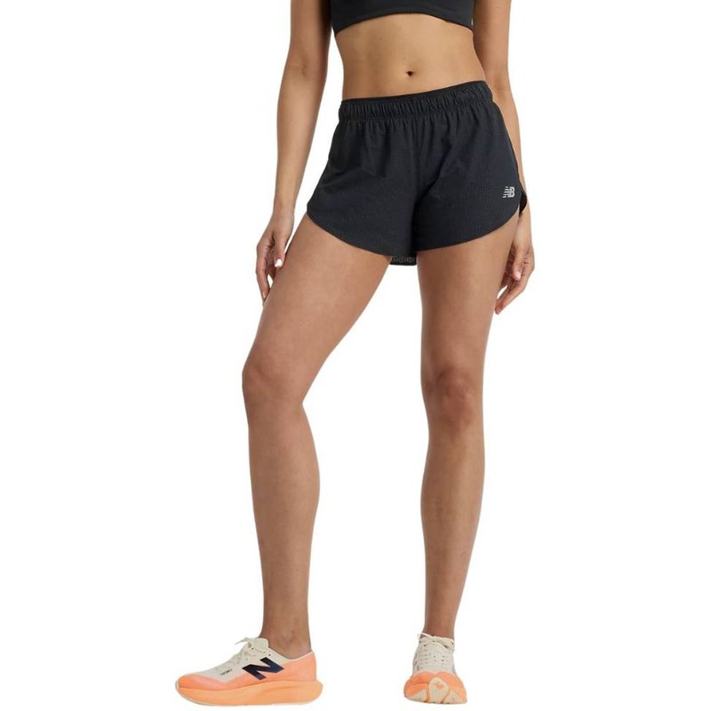 Short New Balance RC Ultra Light Split 3" Noir Femme, Taille M