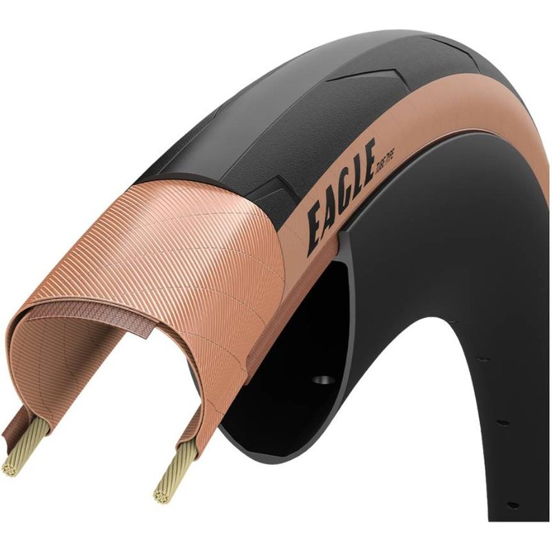 Pneu Goodyear Eagle 700x25 Pliable Noir Marron