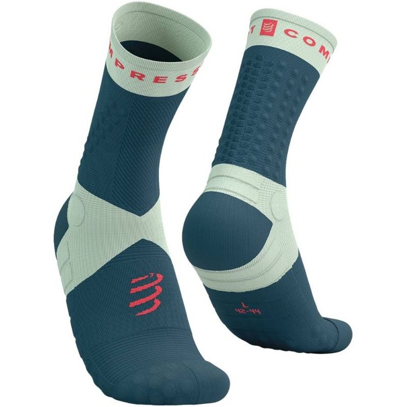 Chaussettes Compressport Ultra Trail V2.0 Bleu Vert, Taille Taille 1
