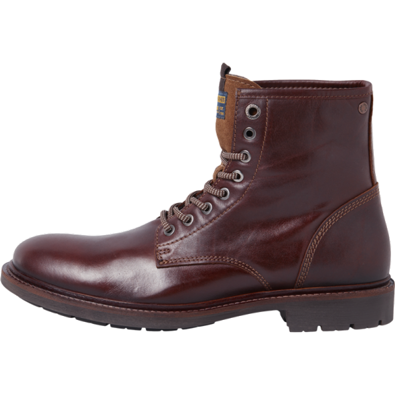 Bottes homme marron lacets cuir Raj