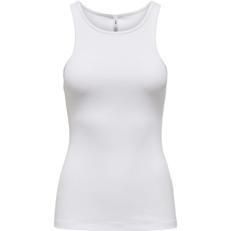 Débardeur regular fit blanc en coton Tia