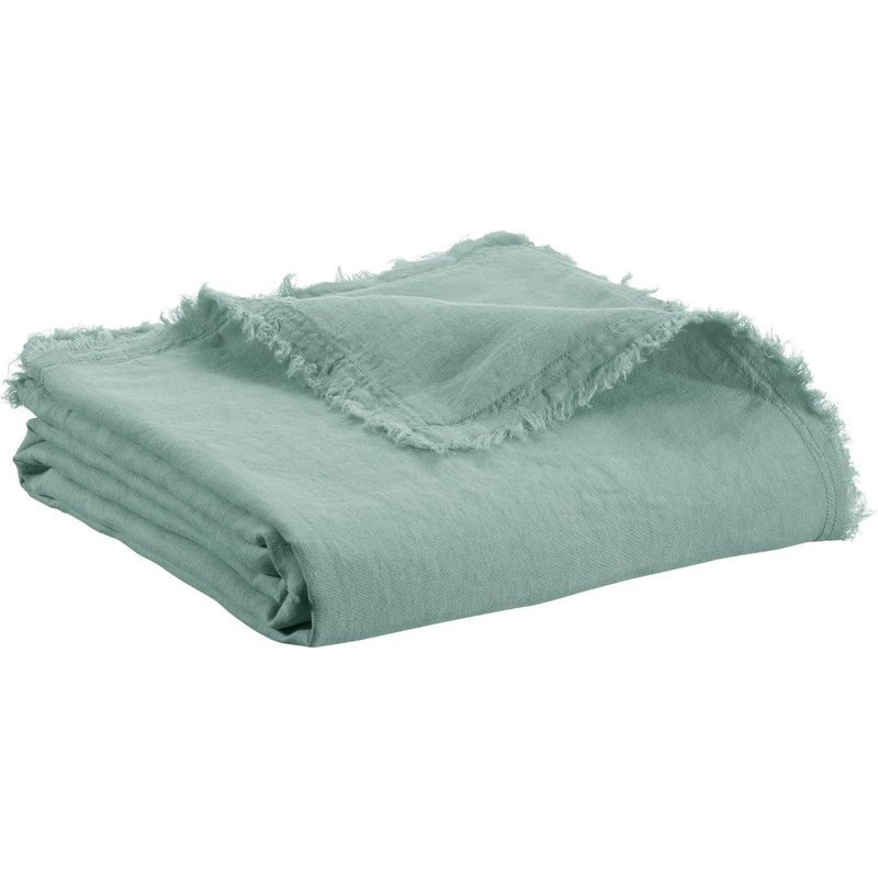 Plaid Zeff Nomade Vert de gris 130 x 180