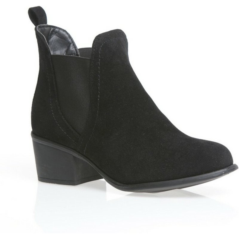 Bottines élastiques latéraux femme - Noir