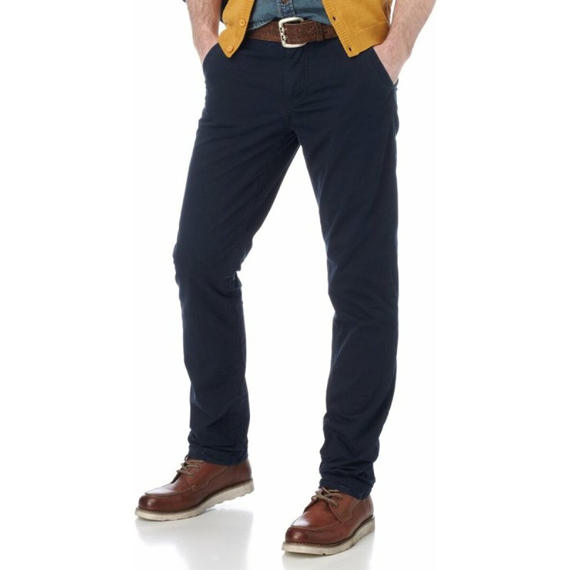 Pantalon chino JOHN_DEVIN - Bleu en coton