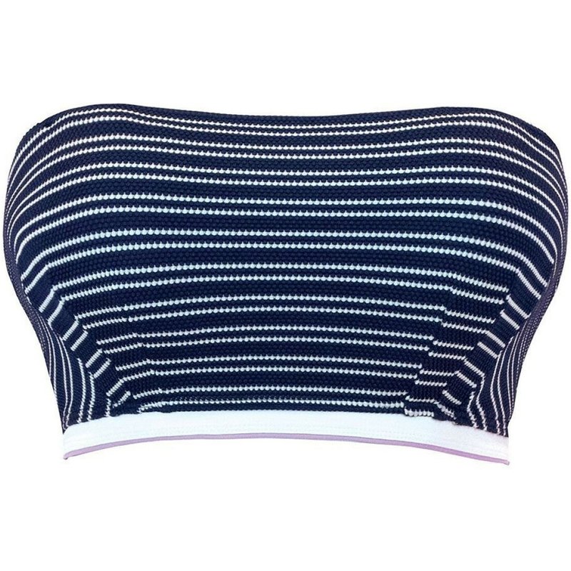 Soutien-gorge de bain bandeau bleu