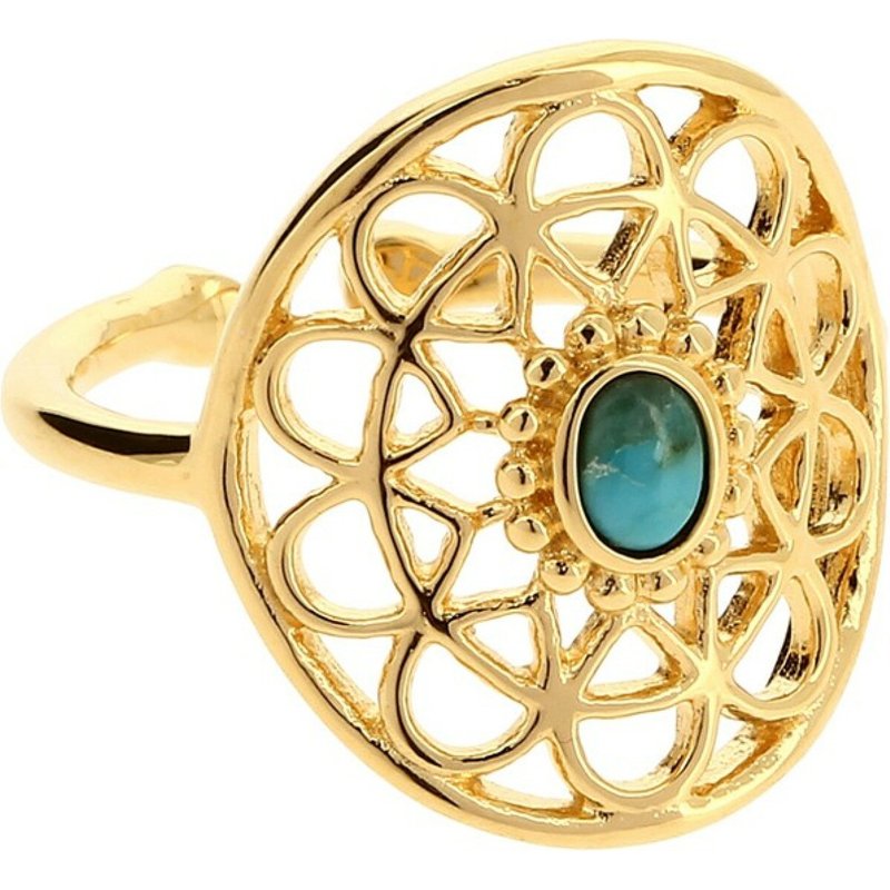 Bague Kosma Stella BRSL0436-OCTUBU - Métal Doré jaune & Turquoise Femme