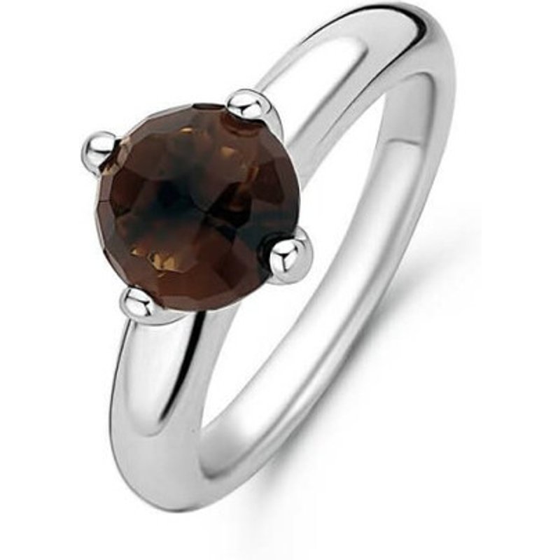 Bague Ti Sento 12179TB - argent pierre synth. Marron translucide serti griffes Femme