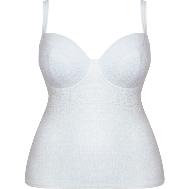 Tankini balconnet armatures blanc