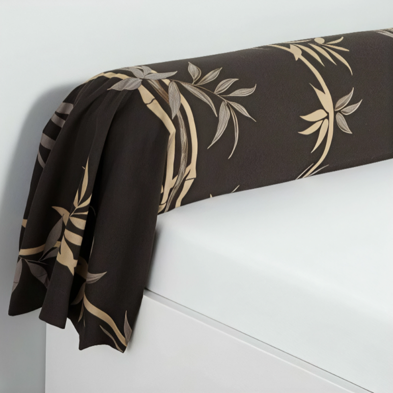 Taie de traversin en coton TAO - Marron