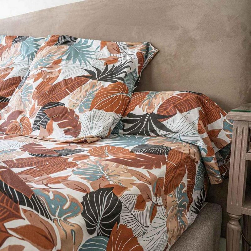 Taie de Traversin coton - JUNGLY BIS - Terracotta