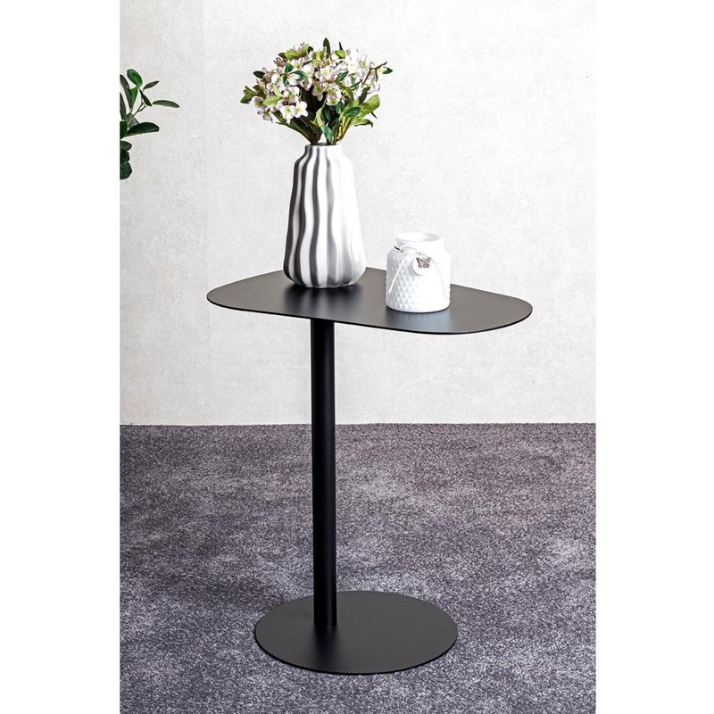 Table d'appoint design en métal noir