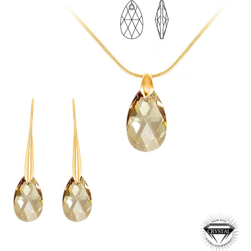 Parure collier et boucles d'oreilles Cristaux Swarovski - So Charm