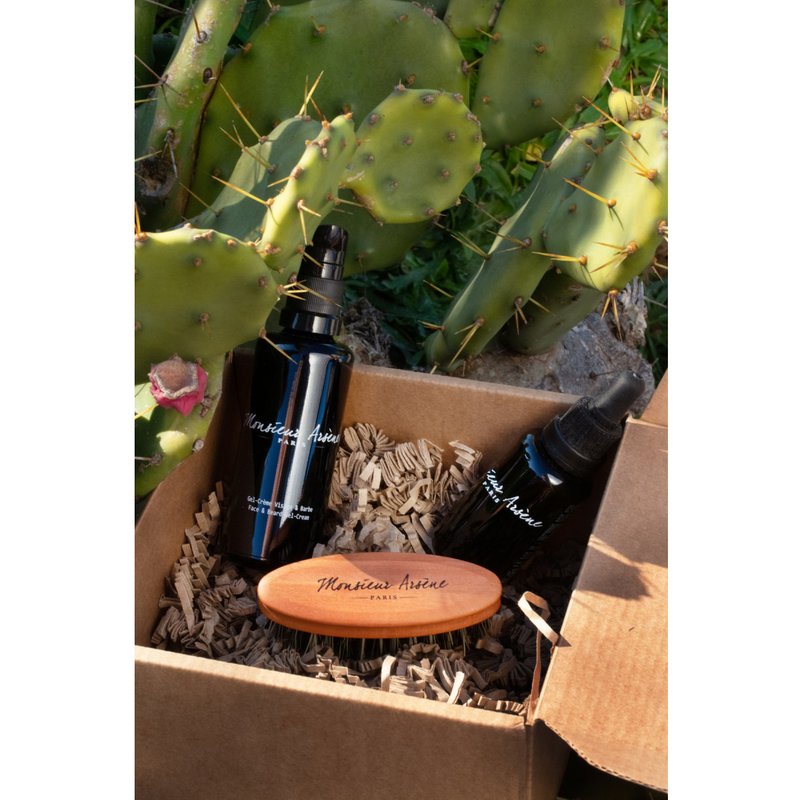 Coffret Huile + Gel-Crème + Brosse à Barbe - Monsieur Arsène