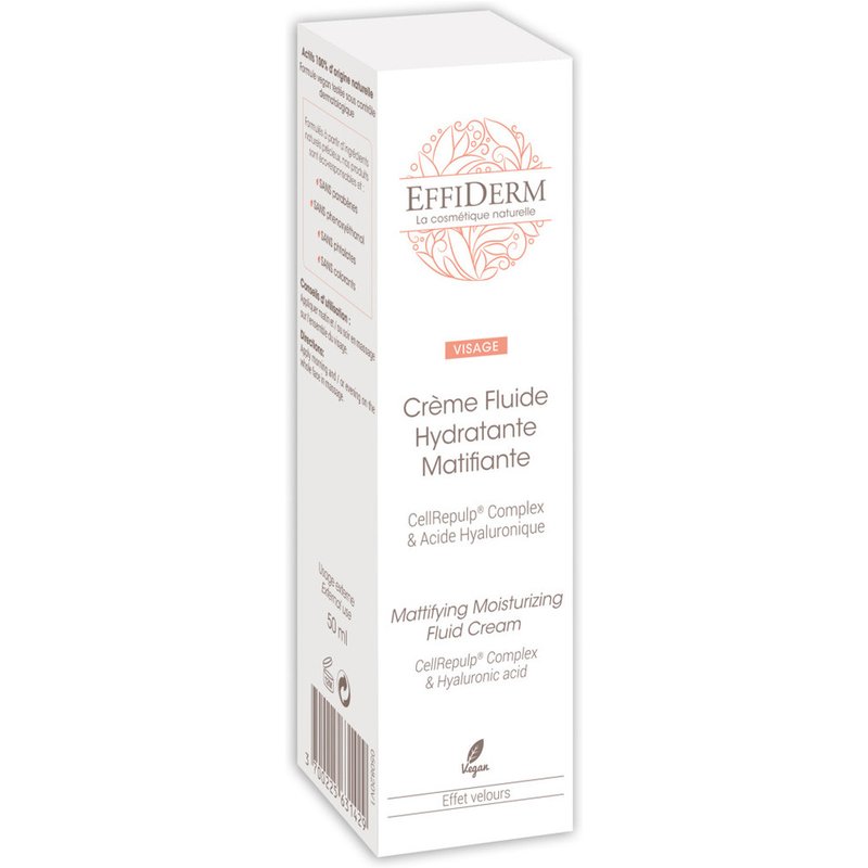 Crème Fluide Hydratante Matifiante - Effiderm