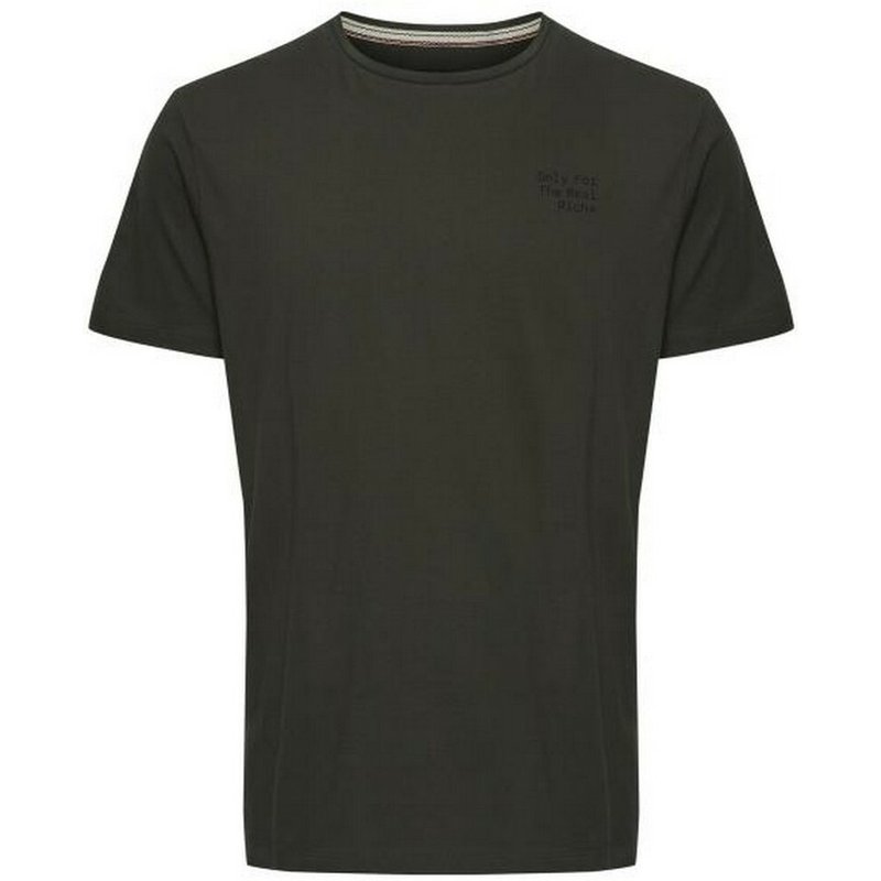Tee-shirt homme vert foncé en coton