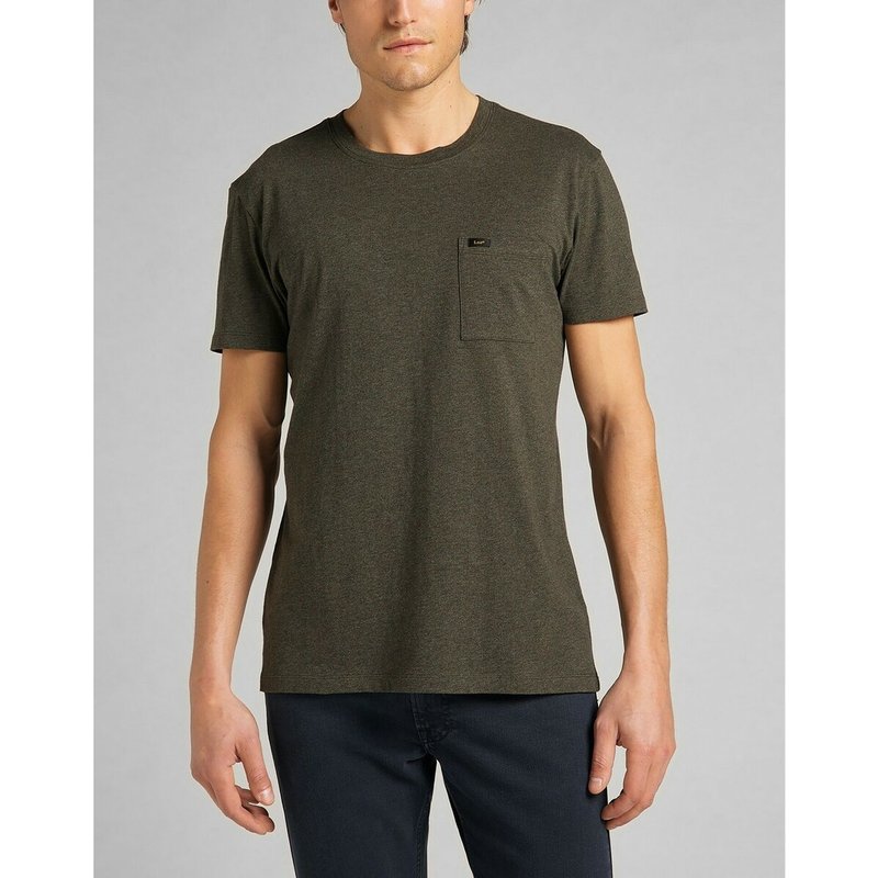 T-Shirt MC Homme Ultimate Pocket Tee vert olive en coton