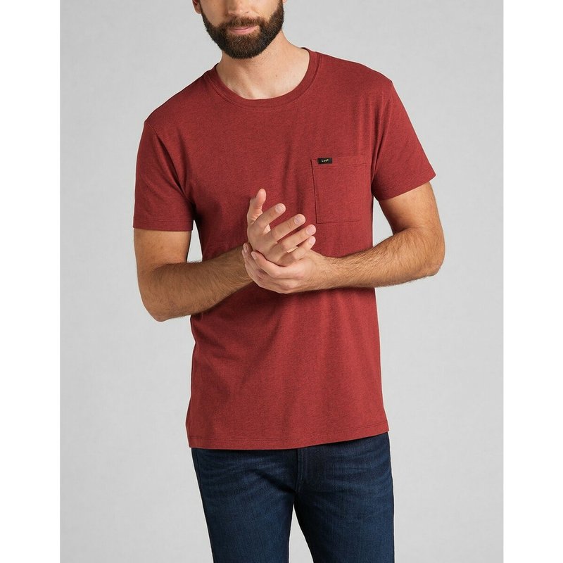 T-Shirt MC Homme Ultimate Pocket Tee brique en coton