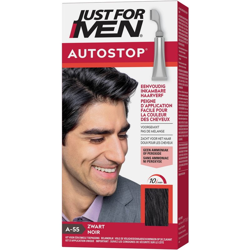 AUTOSTOP Noir - Coloration Cheveux Homme-Just For Men