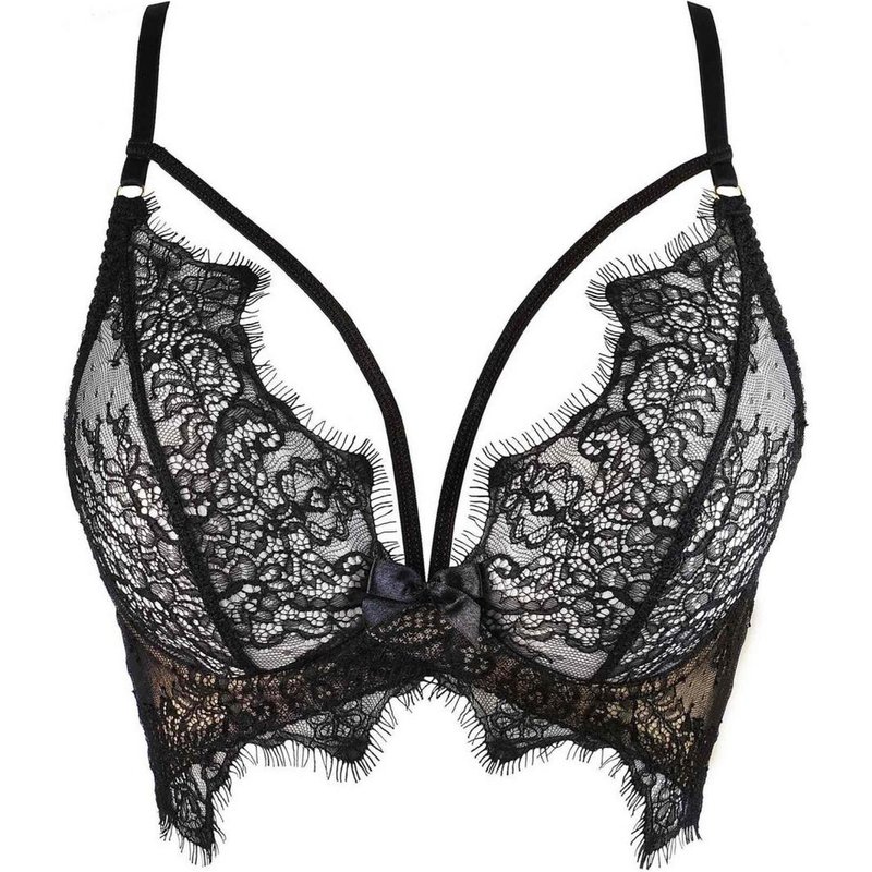 Semi-corset - Noir Ă dentelle Axami lingerie