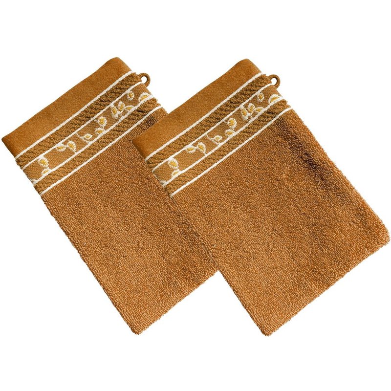 Lot de 2 Gants HERBAL marrons noisette