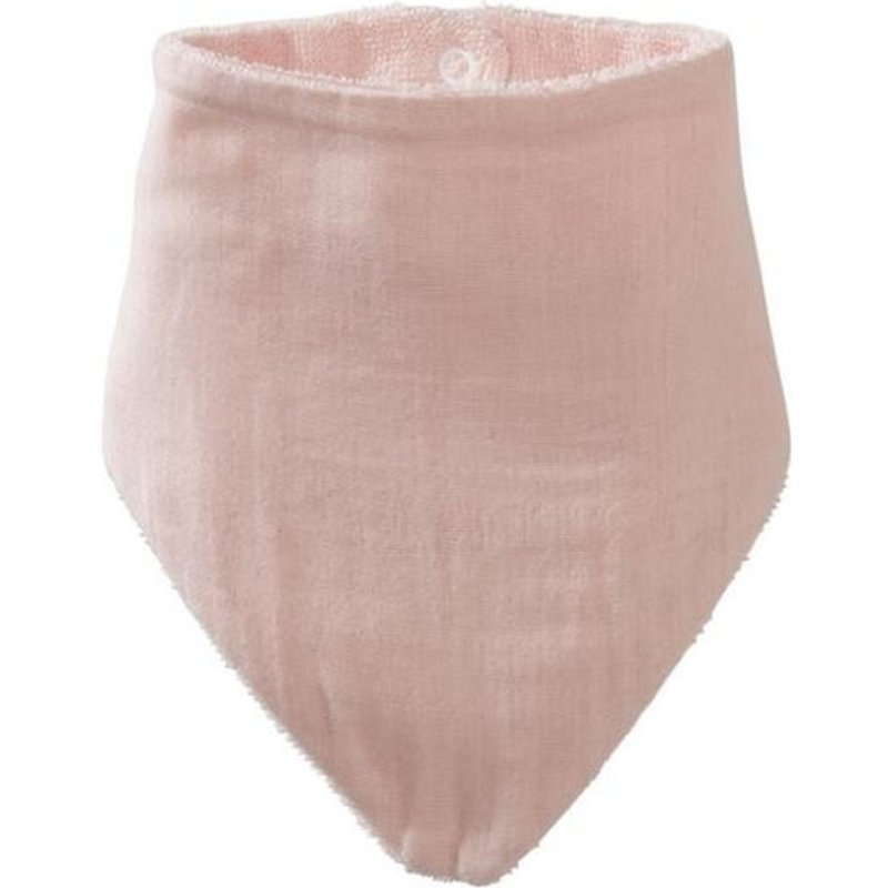 Bavoir 33x19 en Gaze de coton Rose