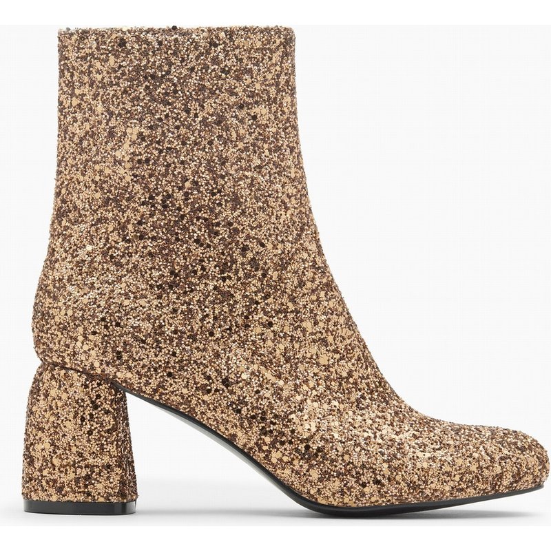 Bottines pailletées Londres bronze à talon