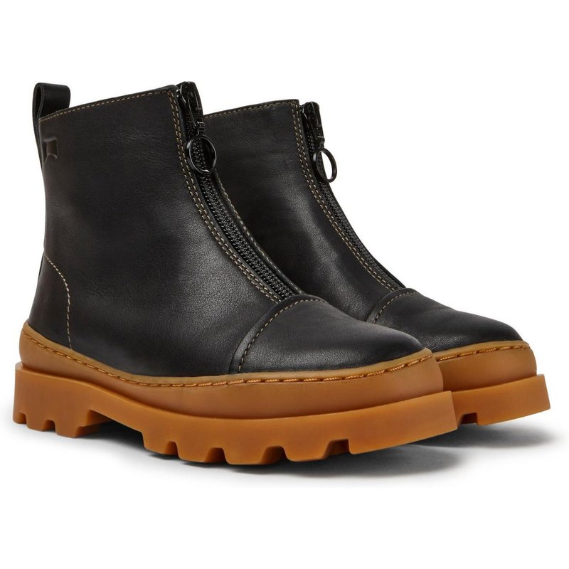 Bottes enfant - Brutus Kids noir en cuir