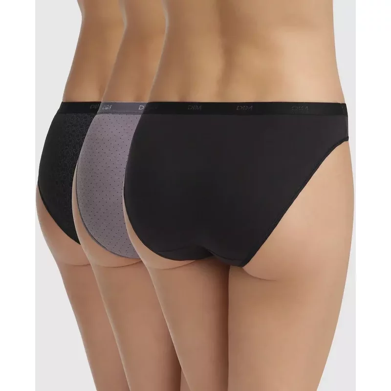 Lot de 3 slips Les Pockets en coton