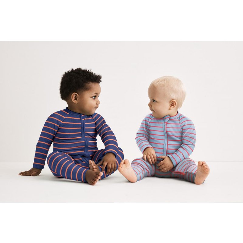 Pyjama Cotelé gris en coton