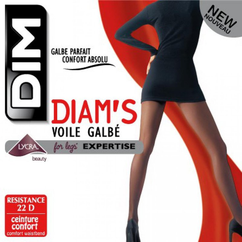 Collant Voile Galbe Noir - Dim