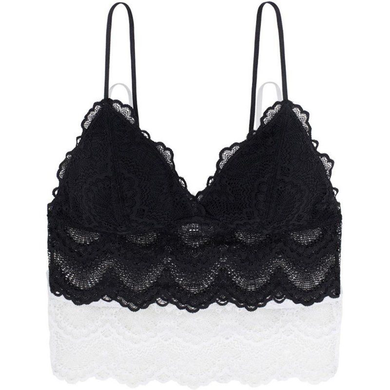 Lot de 2 bralettes coques fines sans armatures Dorina Noir