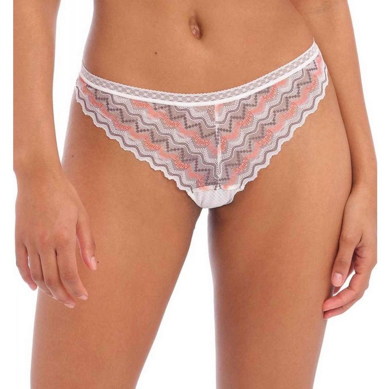 Culotte brésilienne - Blanche FESTIVAL VIBE en nylon