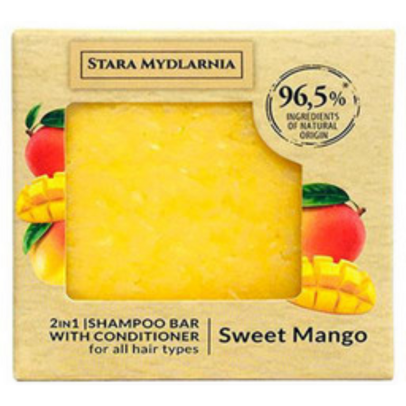 Shampoing solide avec packaging carton SWEET MANGO - Bodymania