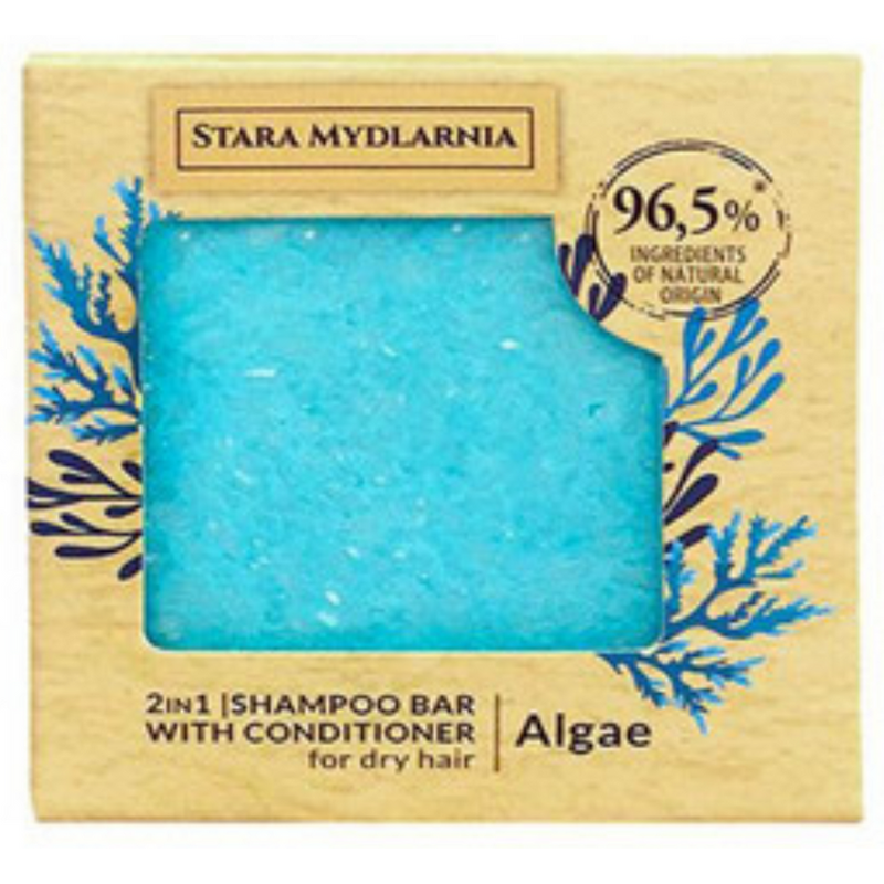 Shampoing solide avec packaging en carton ALGAE - Bodymania