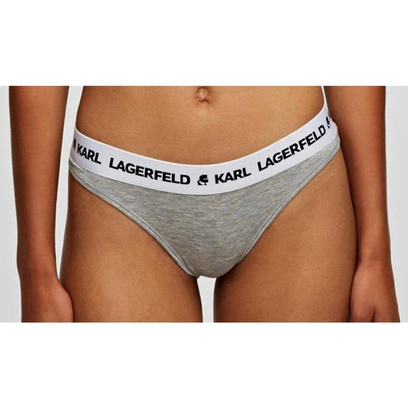 Lot de 2 Strings Logotypés Gris