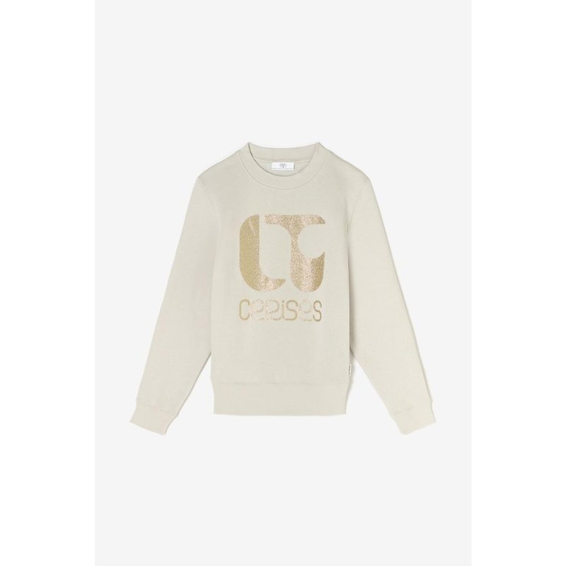Sweat-Shirt Ă monogramme brillant PAOLO gris en coton Yule